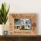 Home is Where the Heart Is Personalized Wooden Picture Frame-5" x 3 1/2" Brown Horizontal (Frames)