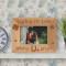 Lucky in Love Personalized Wooden Picture Frame-5" x 3 1/2" Brown Horizontal (Frames)