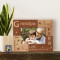 Grandpa's Love Personalized Wooden Picture Frame-5" x 3 1/2" Brown Horizontal (Frames)