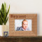 Logan Autumn Baby Personalized Wooden Picture Frame-5" x 3 1/2" Brown Horizontal (Frames)