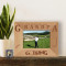 When the Going Gets Tough Grandpa Goes Golfing Personalized Wooden Picture Frame-5" x 3 1/2" Brown Horizontal (Frames)