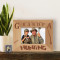 When The Going Gets Tough Grandpa Goes Hunting Personalized Wooden Picture Frame-5" x 3 1/2" Brown Horizontal (Frames)