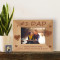 Personalized Happy Fathers’ Day Wooden Picture Frame-5" x 3 1/2" (Horizontal)-Brown (Horizontal) (Frames)