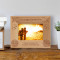 Courage Under Fire Personalized Wooden Picture Frame-5" x 3 1/2" Brown Horizontal (Frames)