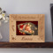 My First Christmas Personalized Wooden Picture Frame-5" x 3 1/2" Brown Horizontal (Frames)