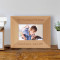 Our Precious Little Angel Personalized Wooden Picture Frame-5" x 3 1/2" Brown Horizontal (Frames)