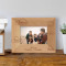 We Love Grandma and Grandpa Personalized Wooden Picture Frame-5" x 3 1/2" Brown Horizontal (Frames)