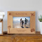 Our Family Vacation Personalized Wooden Picture Frame-5" x 3 1/2" Brown Horizontal (Frames)
