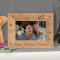 Happy 40th Birthday Personalized Wooden Picture Frame-6" x 4" Brown Horizontal (Frames)