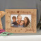 Our Hearts Belong to Daddy Personalized Wooden Picture Frame-6" x 4" Brown Horizontal (Frames)