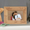 Him and Her for Eternity Personalized Wooden Picture Frame-6" x 4" Brown Horizontal (Frames)