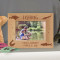 Fishing Personalized Wooden Picture Frame-6" x 4" Brown Horizontal (Frames)