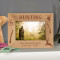 Deer Hunting Personalized Wooden Picture Frame-6" x 4" Brown Horizontal (Frames)
