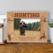 First Hunting Trip Personalized Wooden Picture Frame-6" x 4" Brown Horizontal (Frames)
