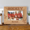 Hockey Personalized Wooden Picture Frame-6" x 4" Brown Horizontal (Frames)