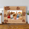 The Clan Personalized Wooden Picture Frame-6" x 4" Brown Horizontal