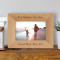 Our Summer Vacation Personalized Wooden Picture Frame-6" x 4" Brown Horizontal (Frames)