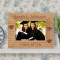 Graduating Class of This Year Personalized Wooden Picture Frame-6" x 4" Brown Horizontal (Frames)