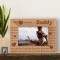 Our Hearts Belong to Daddy Personalized Wooden Picture Frame-6" x 4" Brown Horizontal (Frames)