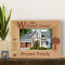 Home is Where the Heart Is Personalized Wooden Picture Frame-6" x 4" Brown Horizontal (Frames)