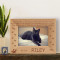 Rest in Peace My Cat Personalized Wooden Picture Frame-6" x 4" Brown Horizontal (Frames)