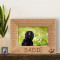 Best Family Dog I Ever Had Personalized Wooden Picture Frame-6" x 4" Brown Horizontal (Frames)