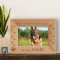 Rest in Peace My Dog Personalized Wooden Picture Frame-6" x 4" Brown Horizontal (Frames)