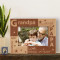 Grandpa's Love Personalized Wooden Picture Frame-6" x 4" Brown Horizontal (Frames)