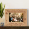 Our First Christmas Together Personalized Wooden Picture Frame-6" x 4" Brown Horizontal (Frames)