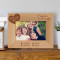 We Love Grandma and Grandpa Personalized Wooden Picture Frame-6" x 4" Brown Horizontal (Frames)