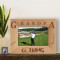 When the Going Gets Tough Grandpa Goes Golfing Personalized Wooden Picture Frame-6" x 4" Brown Horizontal (Frames)