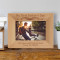My First Father's Day Personalized Wooden Picture Frame-6" x 4" Brown Horizontal (Frames)