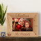 Personalized Merry Christmas by Year Wooden Picture Frame-6" x 4" (Horizontal)-Brown (Horizontal) (Frames)
