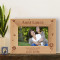 Personalized You Make the World a Better Place Wooden Picture Frame-6" x 4" (Horizontal)-Brown (Horizontal) (Frames)