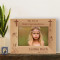 Personalized My First Holy Communion Picture Frame-6" x 4" (Horizontal)-Brown (Horizontal) (Frames)
