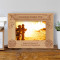 Courage Under Fire Personalized Wooden Picture Frame-6" x 4" Brown Horizontal (Frames)