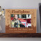 Firefighter Personalized Wooden Picture Frame-7" x 5" Brown Horizontal (Frames)