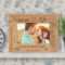 Our Love Anniversary Personalized Wooden Picture Frame-6" x 4" Brown Horizontal (Frames)
