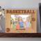 Basketball Personalized Wooden Picture Frame-6" x 4" Brown Horizontal (Frames)