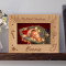 My First Christmas Personalized Wooden Picture Frame-6" x 4" Brown Horizontal (Frames)