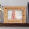 Baby's Name and Birthdate Personalized Wooden Picture Frame-6" x 4" Brown Horizontal (Frames)