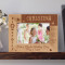 Flower Girl Personalized Wooden Picture Frame-6" x 4" Brown Horizontal (Frames)
