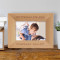 Our Precious Little Angel Personalized Wooden Picture Frame-6" x 4" Brown Horizontal (Frames)