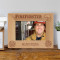 Firefighter Personalized Wooden Picture Frame-7" x 5" Brown Horizontal (Frames)