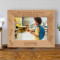 My First Day of School Personalized Wooden Picture Frame-7" x 5" Brown Horizontal (Frames)