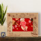My First Christmas Personalized Wooden Picture Frame-6" x 4" Brown Horizontal (Frames)