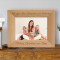 We Love You Grandma and Grandpa Personalized Wooden Picture Frame-7" x 5" Brown Horizontal (Frames)
