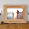 Our Summer Vacation Personalized Wooden Picture Frame-7" x 5" Brown Horizontal (Frames)