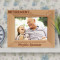 Congratulations on Your Retirement Personalized Wooden Picture Frame-7" x 5" Brown Horizontal (Frames)