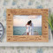Why She Loves Him Personalized Wooden Picture Frame-7" x 5" Brown Horizontal (Frames)